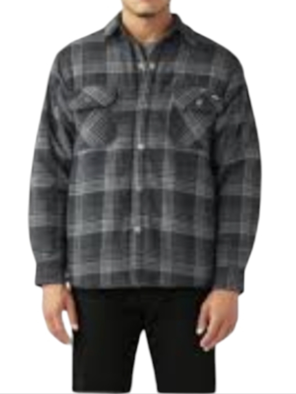 Roots Size S Men's Gray and Black Plaid Button-Up Shirt - Picture 15 of 15